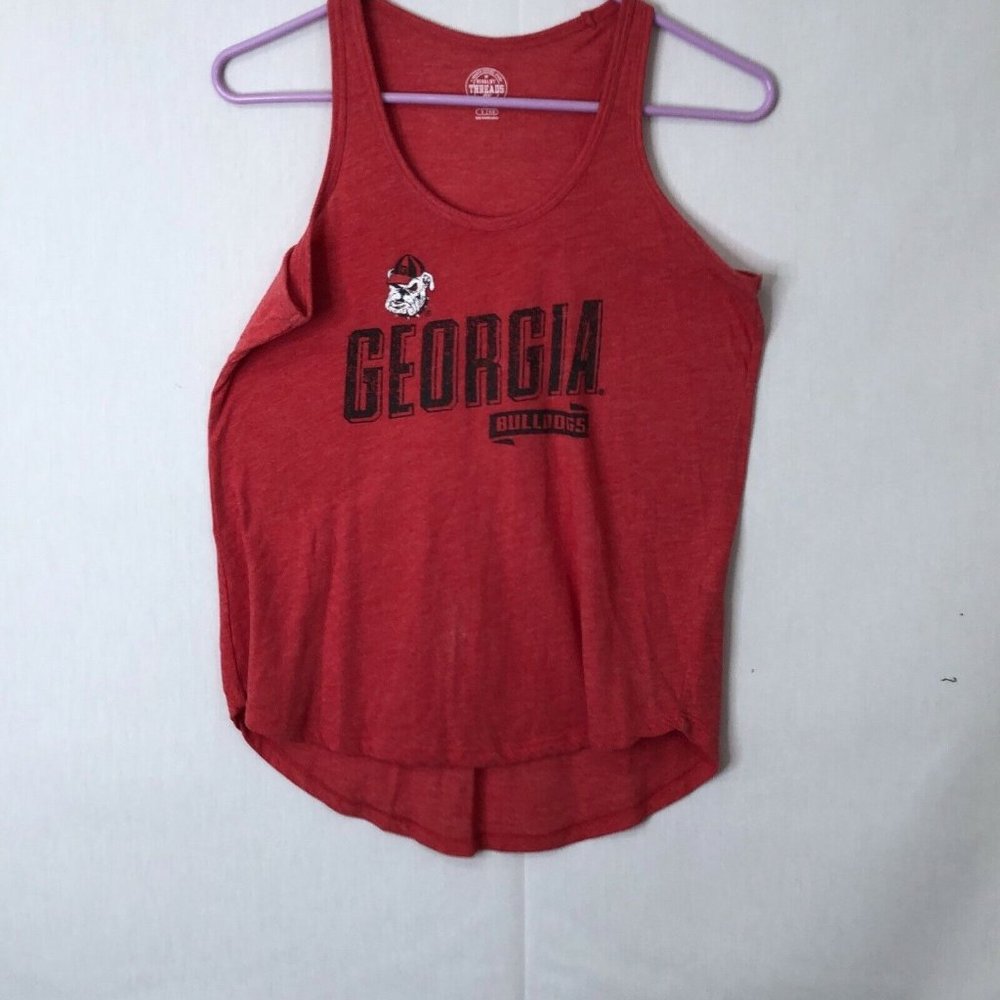 Georgia Bulldogs Rivalry Threads 91 Mens Red Sleeveless Pullover Tank Top Size S
